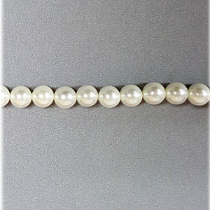 SHELL PEARL #211 08MM CREAM WHITE